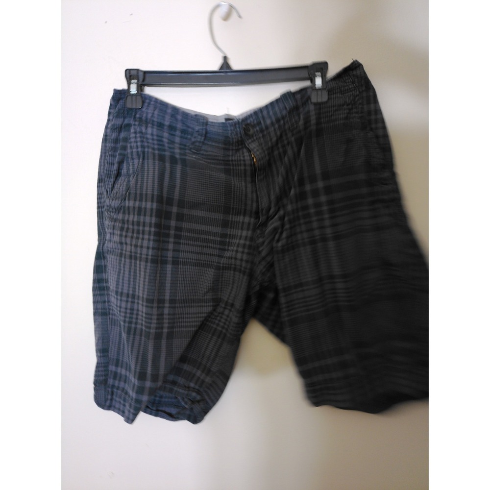 J. Ferrar Plaid Shorts Womens 37 Grey Black Modern Fit Academia Coastal